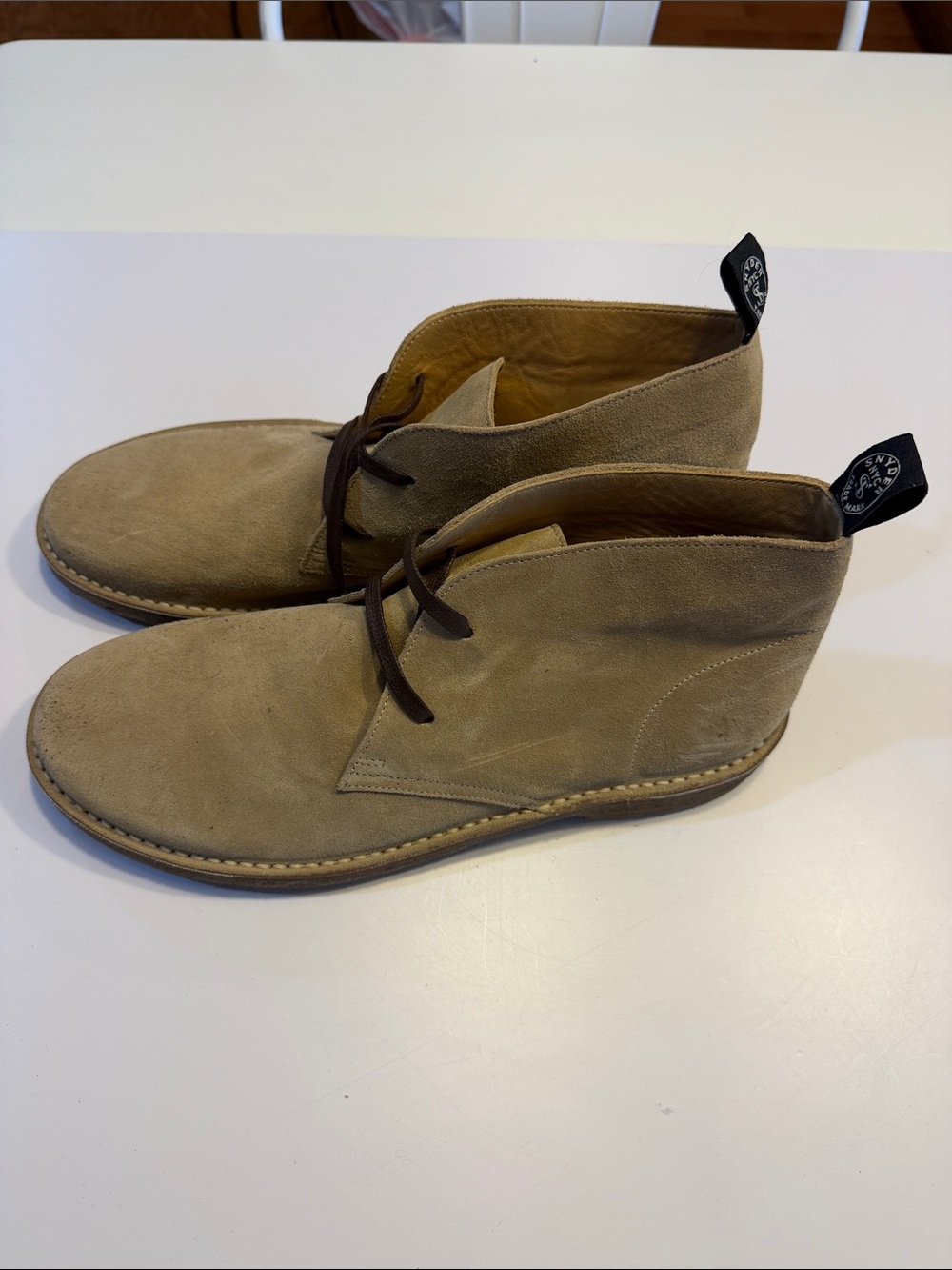 Todd Snyder Nomad Suede Chukka Boots in Tan.  Sz 10.  NWOB. Bag3